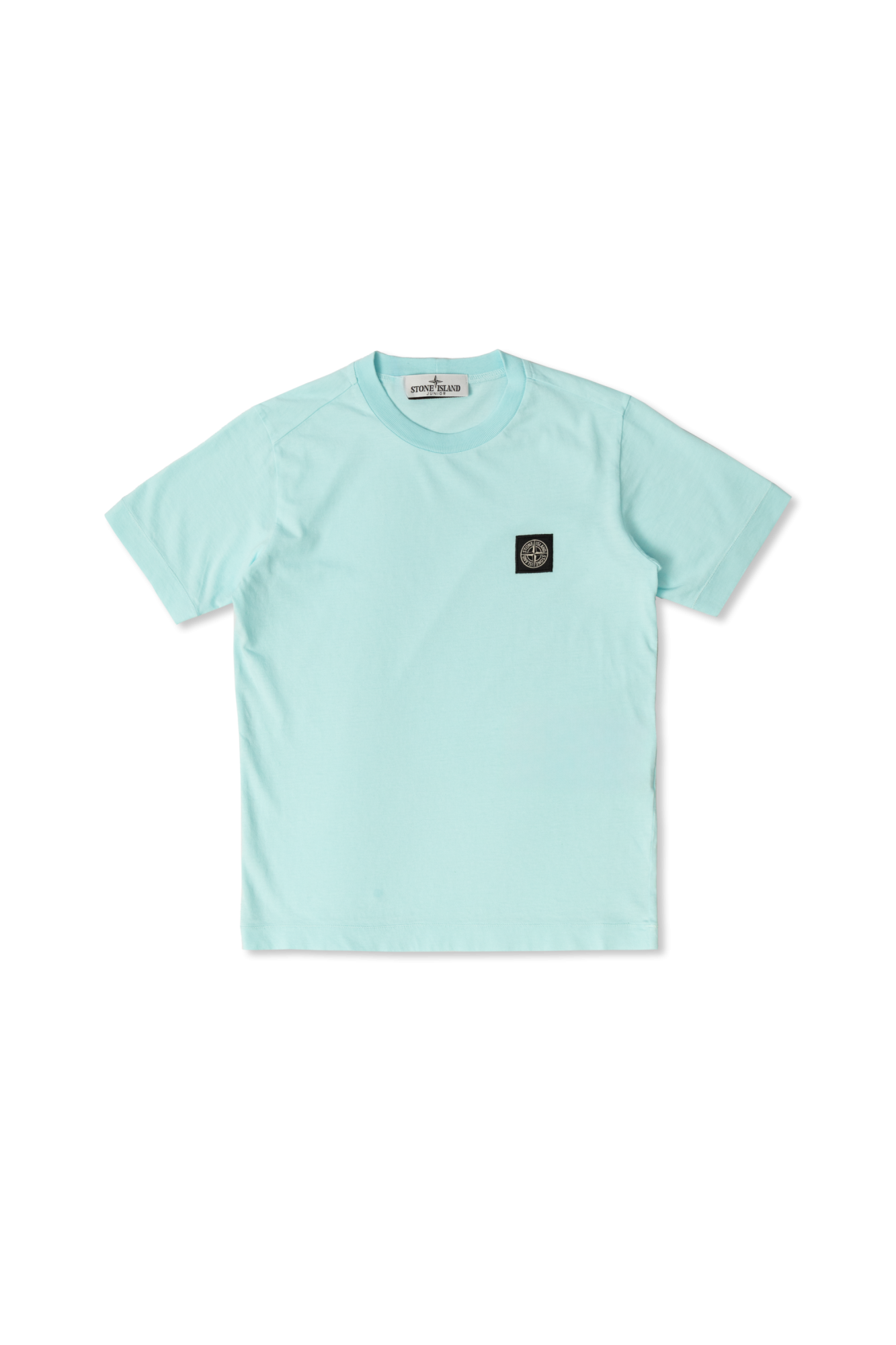 Light blue T shirt with logo Stone Island Kids Vitkac Canada